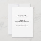 ミニ写真 フラット セーブ・ザ・デート カード (裏面)