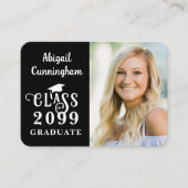 ミニ卒業パーティフォトクラス年招待状 エンクロージャーカード (正面)