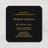 ミニ卒業パーティー招待状クラス2025 エンクロージャーカード (裏面)