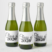 ミニ卒業記念シャンパンボトルラベル クラスオブ26 スパークリングワインラベル (ボトル)