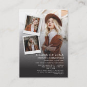 ミニ卒業2025パーティー写真オープンハウスカード エンクロージャーカード (正面)