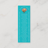 ミニ名刺のブックマーク スキニー名刺 (正面)