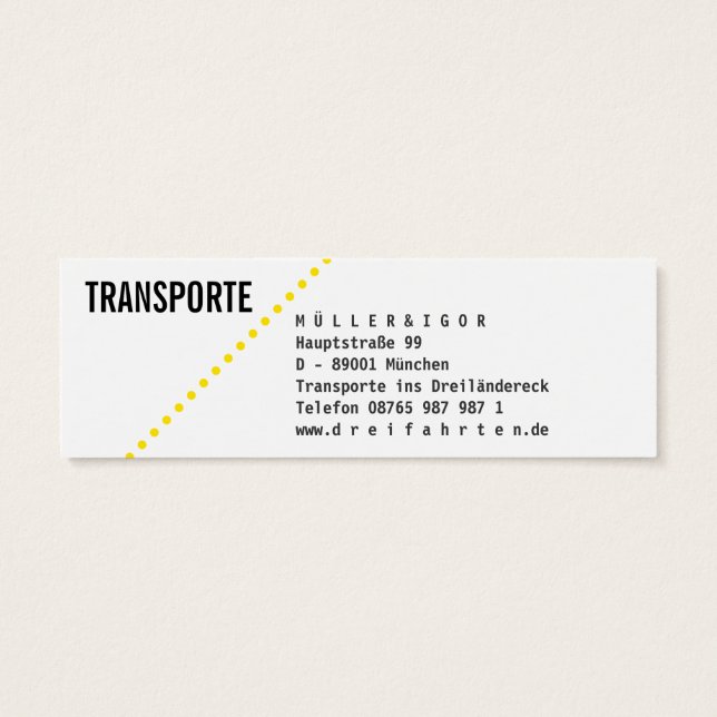 ミニ名刺セット (裏面)