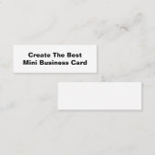 ミニ名刺最高のを作成します スキニー名刺 (正面/裏面)