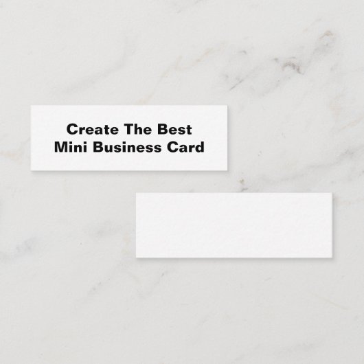 ミニ名刺最高のを作成します スキニー名刺 (正面/裏面)