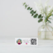 ミニ名刺 インスタグラム 写真 QR フォロワー (スタンド正面)