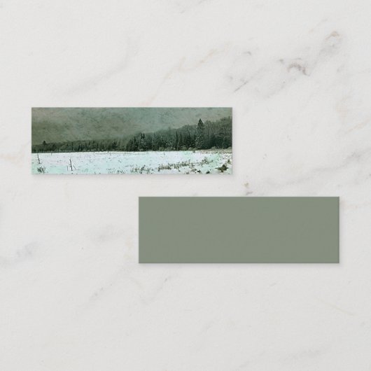ミニ名刺 – 冬の風景 –  (正面/裏面)