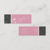 ミニ名刺：: 1 スキニー名刺 (正面/裏面)