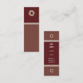 ミニ名刺:: lonestar 2 スキニー名刺 (正面/裏面)