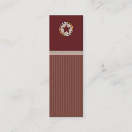 ミニ名刺:: lonestar 2 スキニー名刺 (正面)