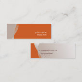 ミニ名刺:: swishes 2 スキニー名刺 (正面/裏面)