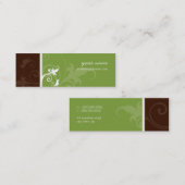 ミニ名刺：: Verve 3 スキニー名刺 (正面/裏面)