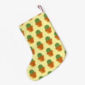 ミニ多肉配列 スモールクリスマスストッキング (裏面 (吊り時))