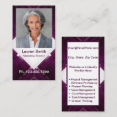 ミニ履歴書カード |ネットワークカードの地モダン域 コーリングカード (正面/裏面)