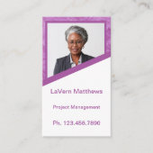 ミニ履歴書カード |ネットワークカードピンク コーリングカード (正面)