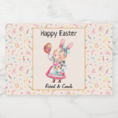 ミニ幸せ賛美または復活祭(10)ミニ スパークリングワインラベル (シングルラベル)