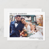 ミニ得マ結婚したリモダンストシンプル ポストカード (正面/裏面)