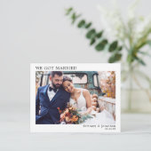 ミニ得マ結婚したリモダンストシンプル ポストカード (スタンド正面)