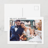 ミニ得マ結婚したリモダンストシンプル ポストカード (正面/裏面)