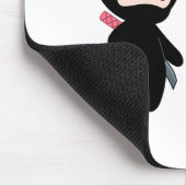 ミニ忍者ガール感動的引用文 マウスパッド (コーナー)