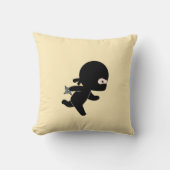 ミニ忍者ランニングズオンイエロー クッション (正面)