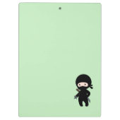 ミニ忍者名前をカスタムするオングリーン クリップボード (裏面)