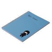 ミニ忍者名前をカスタムするオンブルー ノートブック (左側)