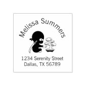 ミニ忍者散水盆栽ツリーアーチアドレス ラバースタンプ (インプリント)