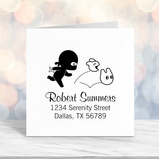 ミニ忍者狩りダストバンニーズ住所 セルフインキングスタンプ