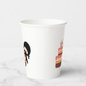 ミニ忍者背後お誕生日ケーキ 紙コップ (右)