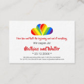 ミニ招待状！ 名刺 (裏面)