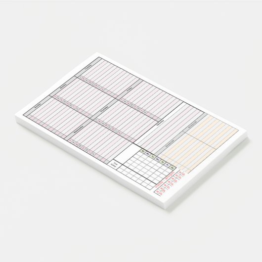 ミニ月、睡眠及びMedsの追跡者を持つ週間プランナー ポストイット (アングル)