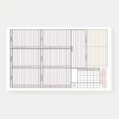 ミニ月、睡眠及びMedsの追跡者を持つ週間プランナー ポストイット (正面)