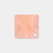 ミニ正方形の水の色オレンジ ポストイット (正面)