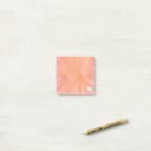 ミニ正方形の水の色オレンジ ポストイット (デスク上)