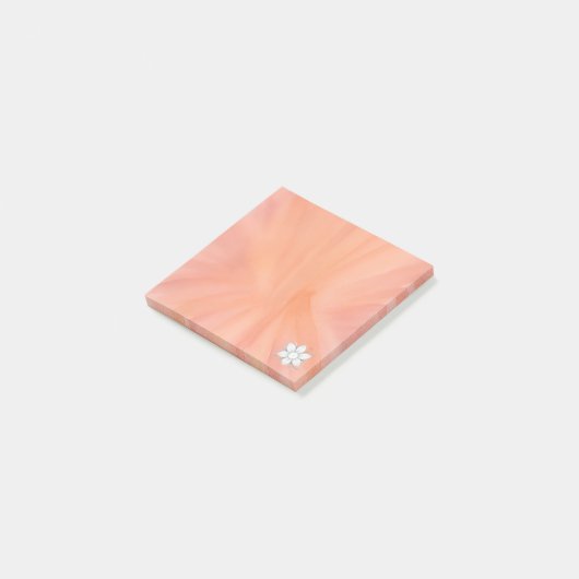 ミニ正方形の水の色オレンジ ポストイット (アングル)