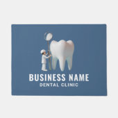 ミニ歯医者&ブライトティースブルー歯科医院 ドアマット (正面)