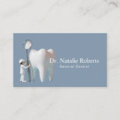 ミニ歯科医&ブライトティースダスティーブルーデンタルケア 予約カード (正面)