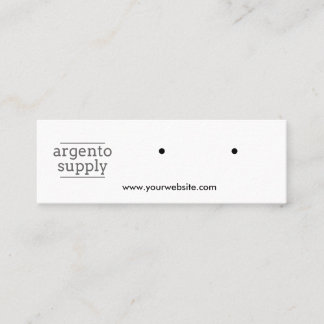 ミニ水平イヤリングカード スキニー名刺