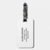 ミニ水玉模様ラゲージタグ ラゲッジタグ (裏面縦)