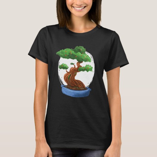 ミニ盆栽 Tシャツ (正面)