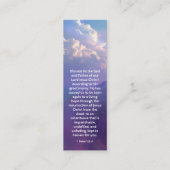 ミニ聖なる書物、 経典ブックマーク/イースターカード挿入 コーリングカード (裏面)