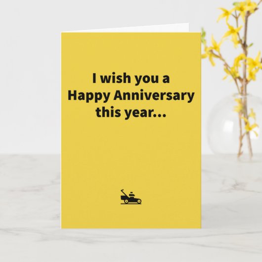 ミニ草刈り記念日 カード (黄色い花)