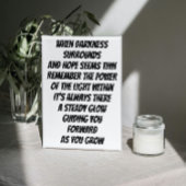 ミニ詩感動的の中の光 ポスター