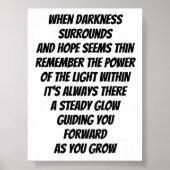 ミニ詩感動的の中の光 ポスター (正面)