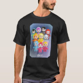 ミニ謎宇宙分隊を有するゲーマー用ゲーミングティー Tシャツ (正面)