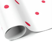 ミニ赤水カラー水玉模様 ラッピングペーパー (ロールコーナー)