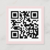 ミニ赤面花模様QRコード結婚の詳細 エンクロージャーカード (裏面)