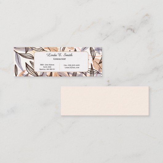 ミニ通話カード コーリングカード (正面/裏面)