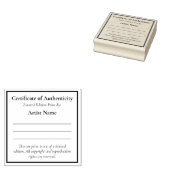 ミニ限定版アート証明書の完全性 ラバースタンプ (押印)